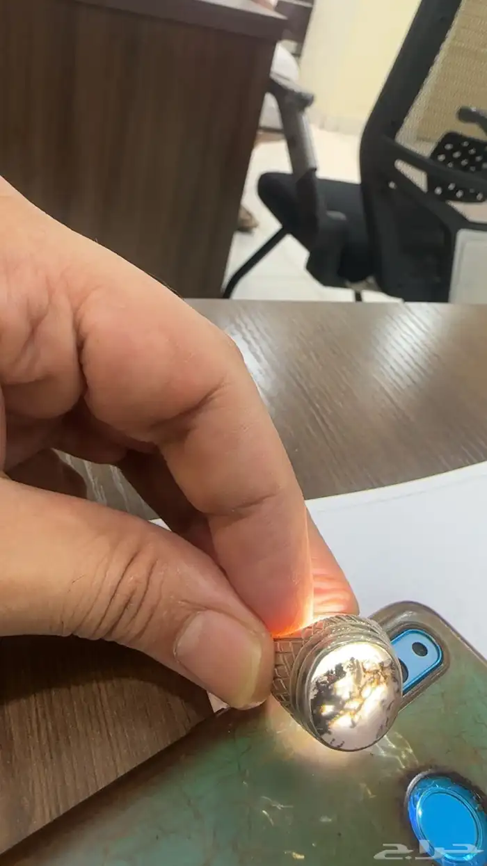 خاتم عقيق يماني شجري 2