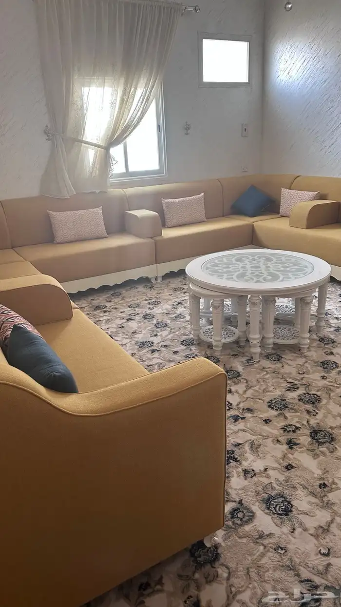 كنب ليموني وخدمته وقلاية وفرن كهربائي 5