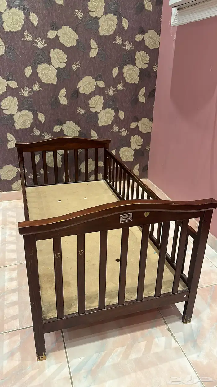 سرير أطفال جودته ممتازة من الولادة إلى عمر 7 سنة مع هندول 2