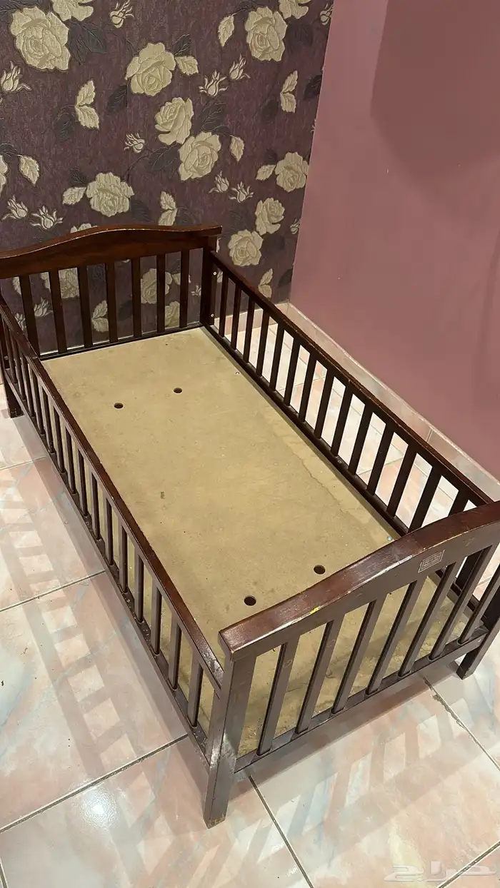 سرير أطفال جودته ممتازة من الولادة إلى عمر 7 سنة مع هندول 1