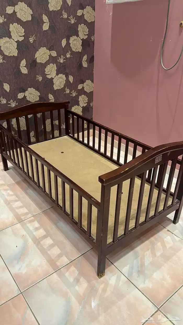 سرير أطفال جودته ممتازة من الولادة إلى عمر 7 سنة مع هندول 0