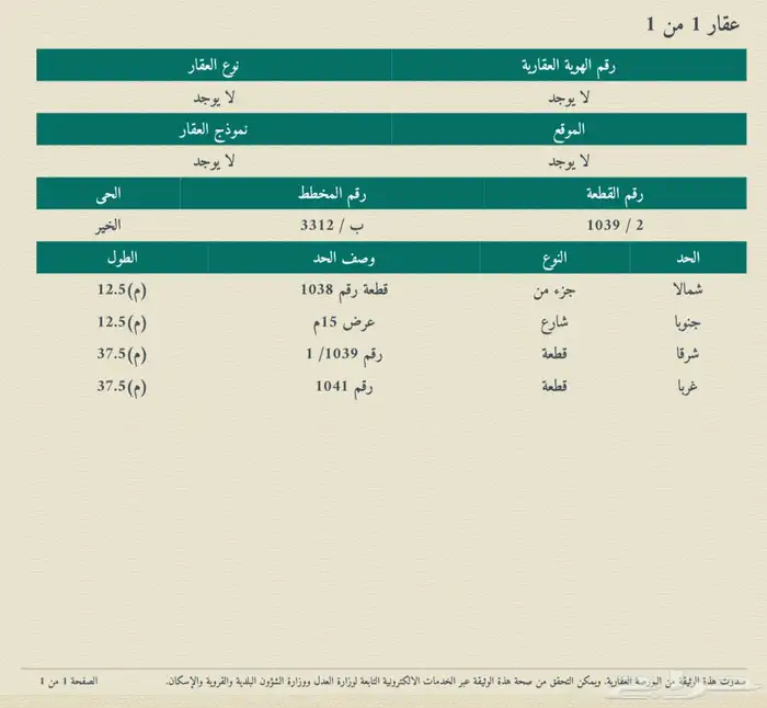 أرض سكنية للبيع في حي الخير 1