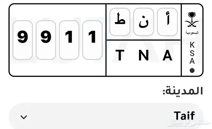 لوحة للبيع ا ن ط 9911 0