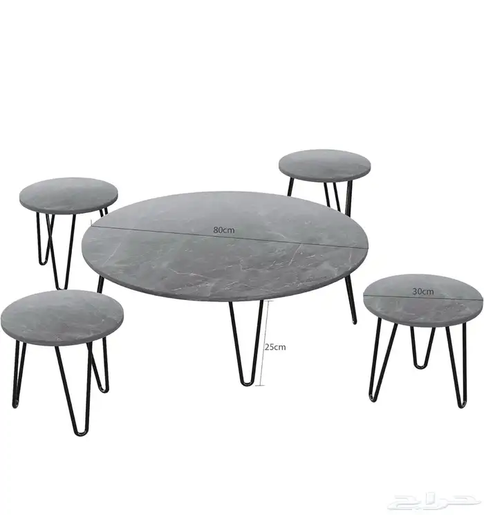 طقم طاولات تقديم و قهوة (جديد) 4