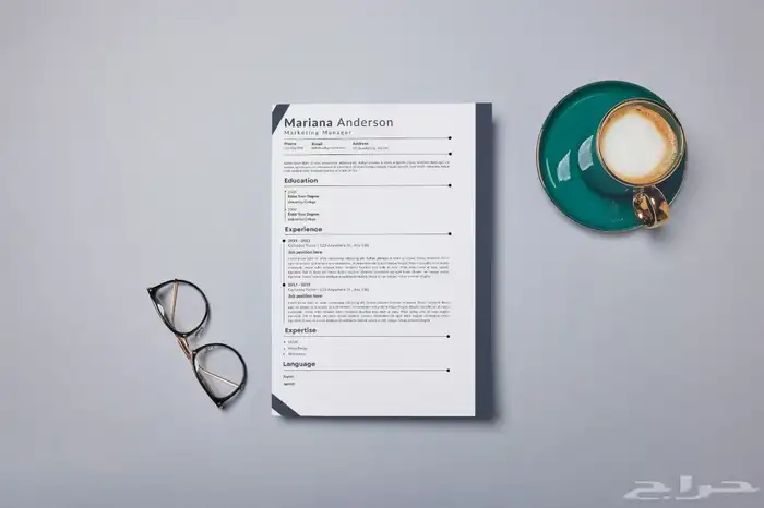 تصميم سيرة ذاتية CV 1
