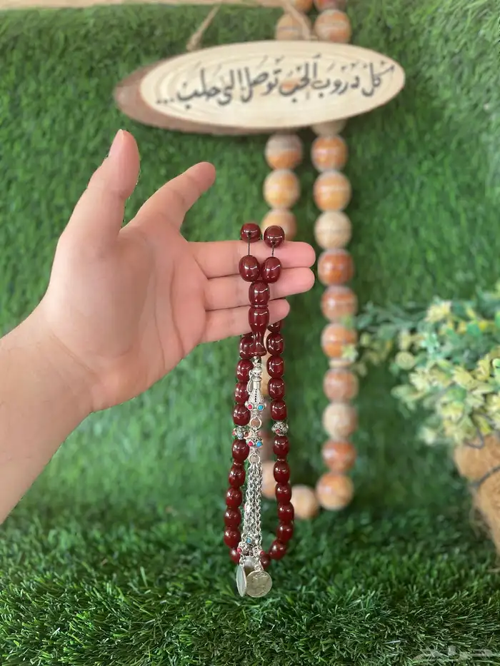 مسباح سبحه فاتوران آلماني فضه كركوشة إكسسوارات خاتم كهرب 7