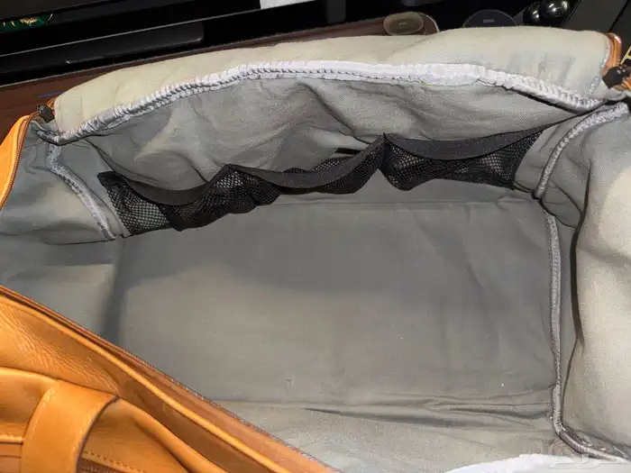 حقيبة سفر جلد محبب بالكامل Discommon Weekender Leather Bag 8