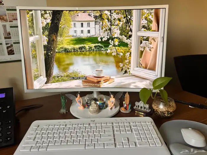 شاشة PC سامسونج منحنية 27 بوصة مع كيبورد وماوس لاسلكي 3
