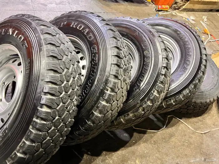 جنوط هلل مع كفرات دنلوب ابو لبنا مقاس 235 85 16 1