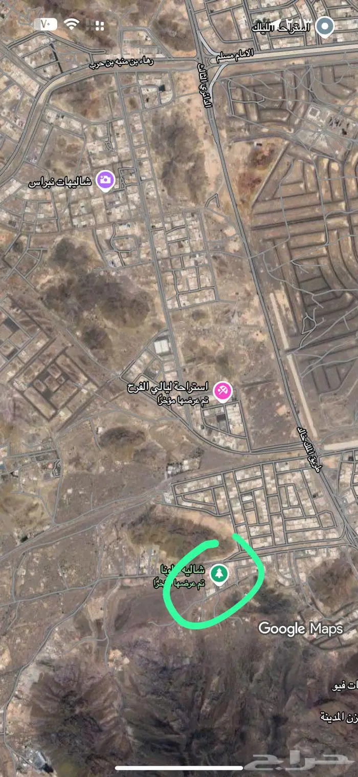 ارض مفرزه للبيع من المالك غرب ابو مرخه ت2 5 0