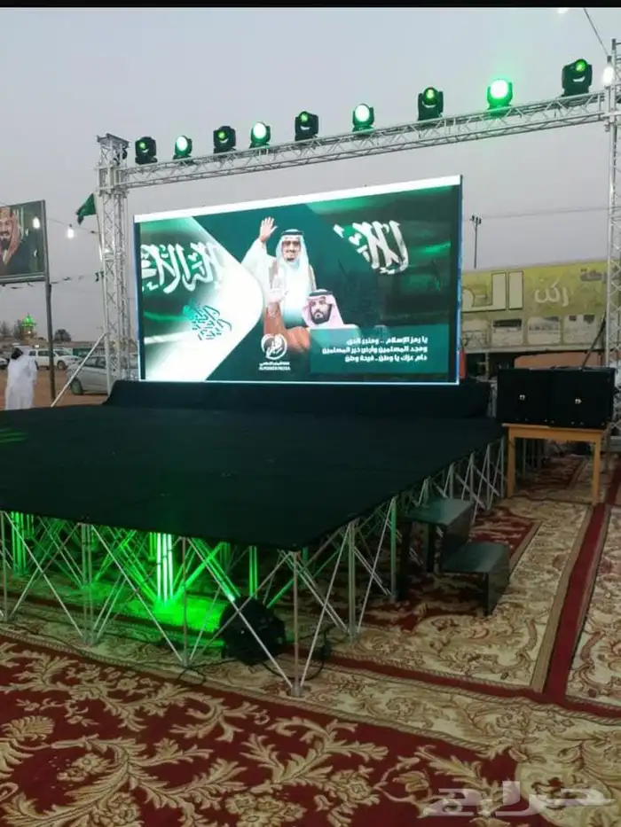 تاجير شاشات عرض مسارح زجاج اضاءه تنظيم معارض حفلات 13