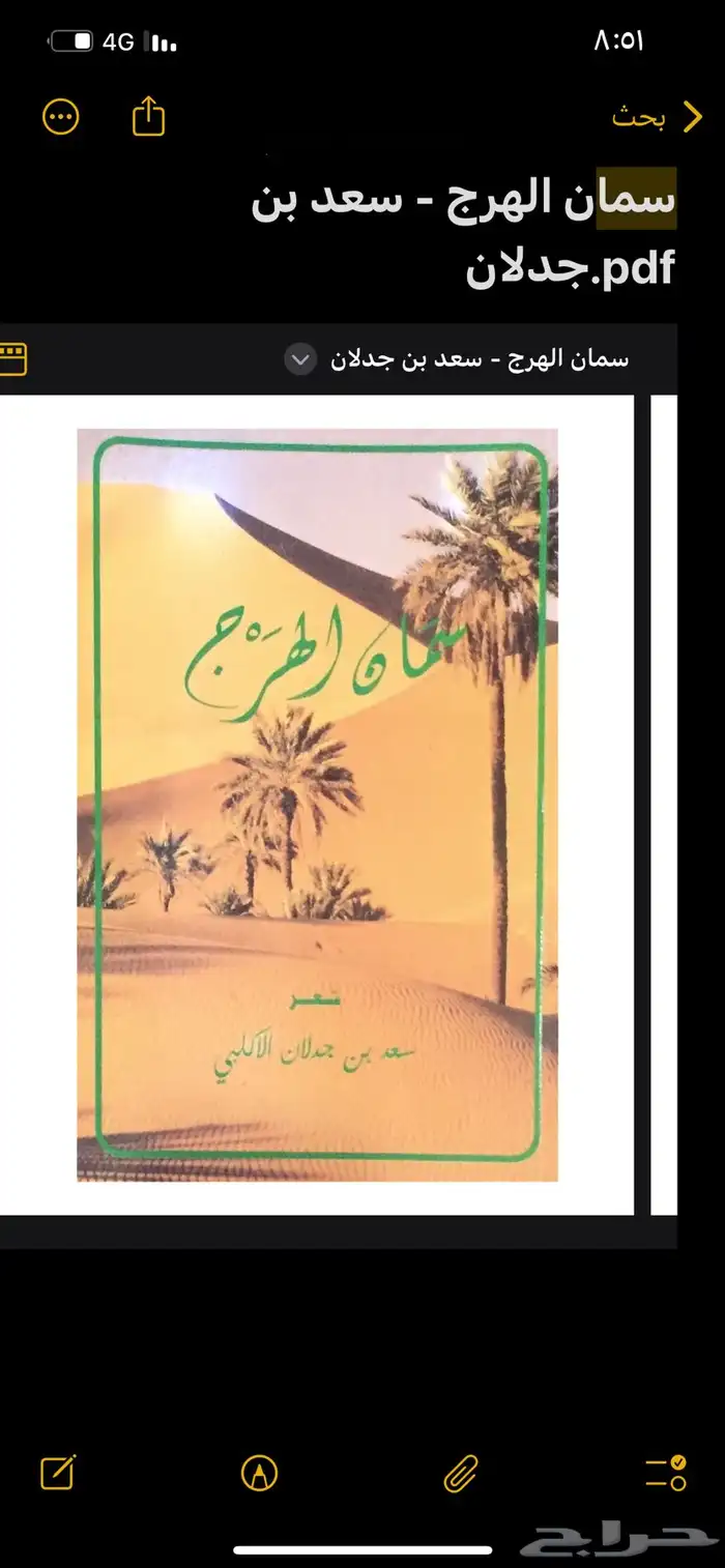 كتاب سمان الهرج لابن جدلان 0