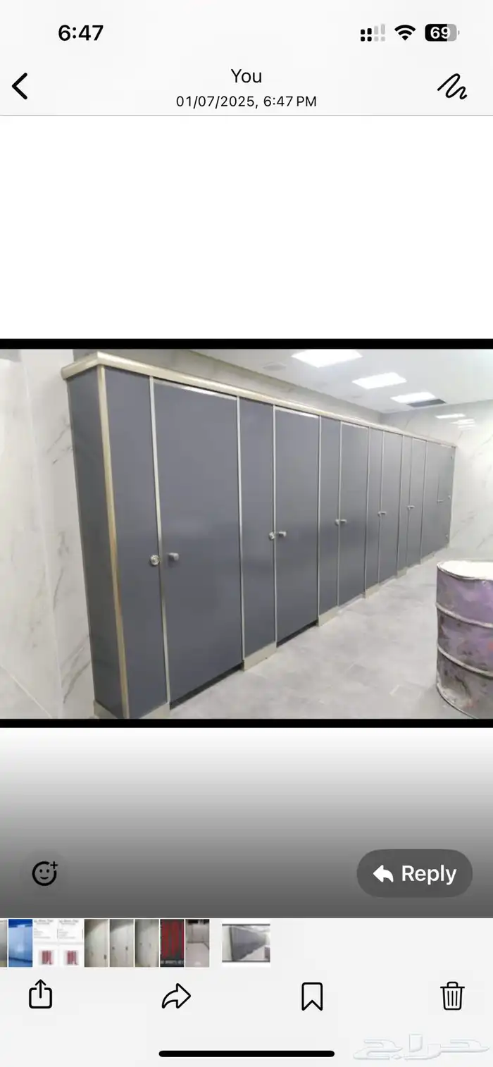 قواطع حمامات Hpl toilet 3