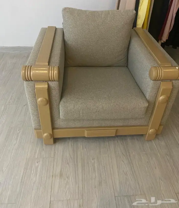 كنب بيج مودرن قطعتين للبيع 6