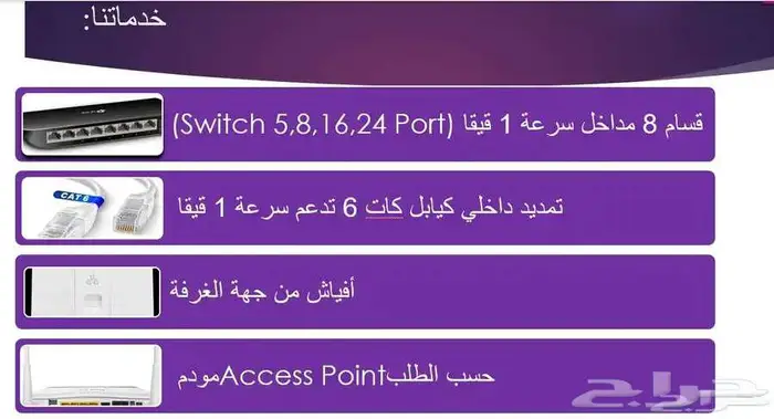 مهندس شبكات سعودي تمديد كيابل كات6تركيب مقويات 3