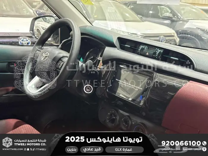 هايلكس غمارة بدون دبل أبيض بنزين 2025 اقل سعر كاش واقساط 7