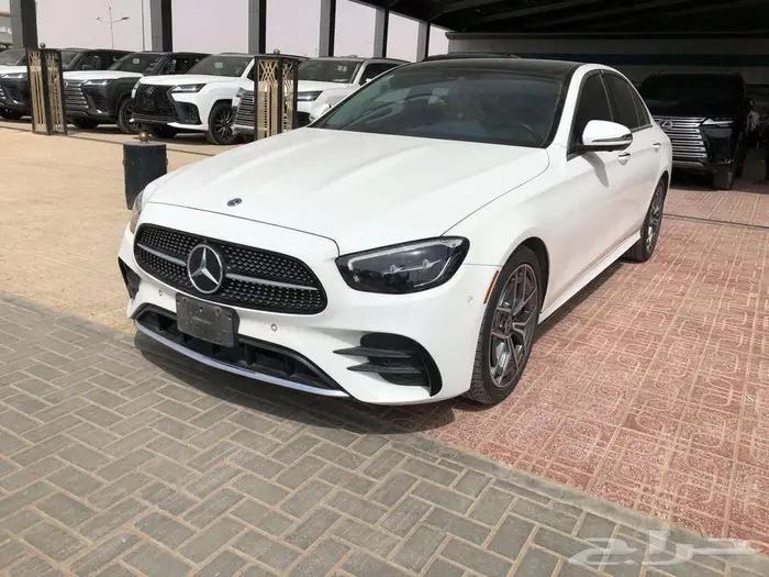 مرسيدس E350 موديل 2021 ابيض 1