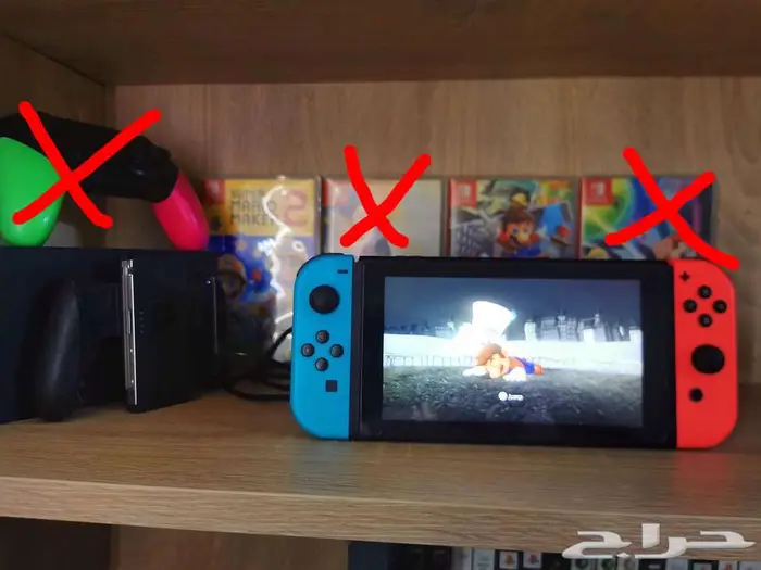 Nintendo Switch v2 نينتيندو سويتش مع 2 ألعاب 0