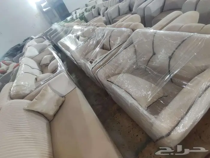 كنب جديد جاهز حرف Lو7 اشخاص 47