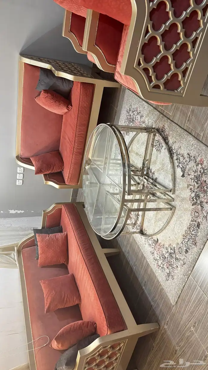 كنب7 اشخاص اخو الجديد نظيف جدا طاوله خدمات  سجاد 0