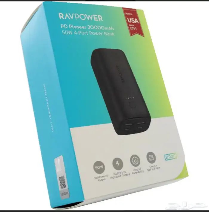 شاحن متنقل راف باور بي دي بايونير شاحن باور بانك 1