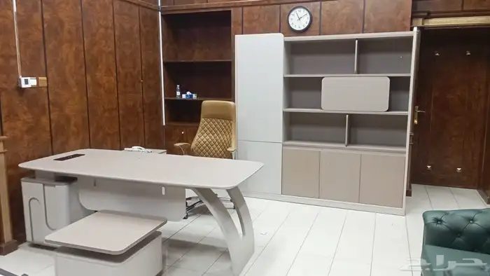 مكاتب دولاب خشب دولاب كراسي جلد. 17