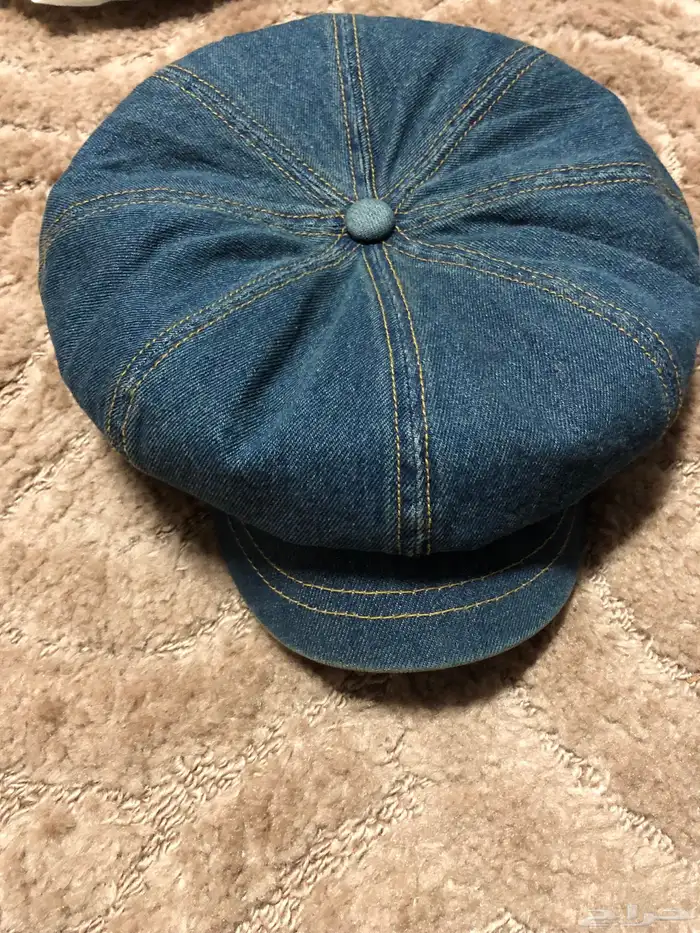 كاب نيوزبوي جينز Denim Newsboy Cap رجالي ونسائي 8