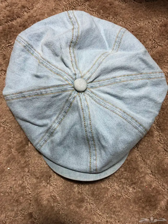 كاب نيوزبوي جينز Denim Newsboy Cap رجالي ونسائي 0