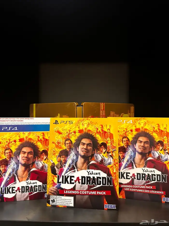 لعبة Yakuza Like a Dragon Steelbook غلاف حديدي فقط 4