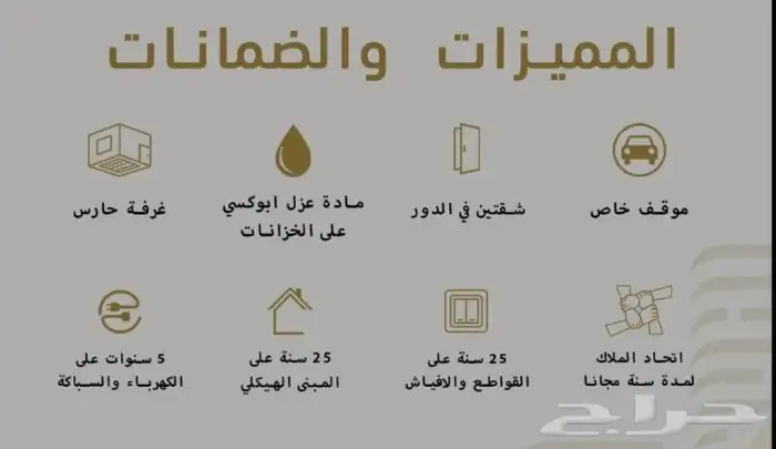 شقة 5 خمس غرف للبيع حي الريان 1