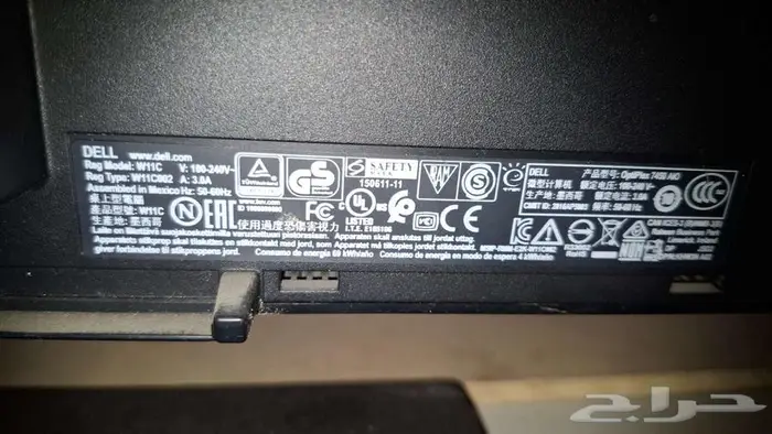 شاشة dell مدمجه بكمبيوتر core i5 vpro 4