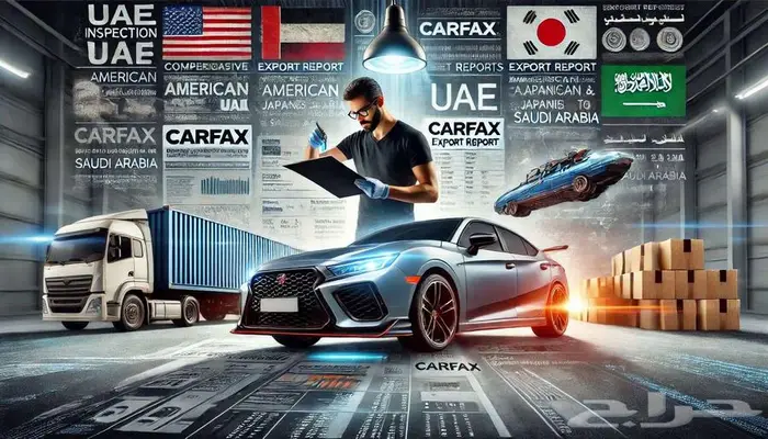 خدمة فحص وتصدير السيارات من الإمارات إلى السعودية 2
