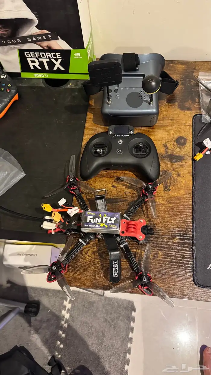 درون خمسة انش شبه جديدة drone fpv 5 inch 3