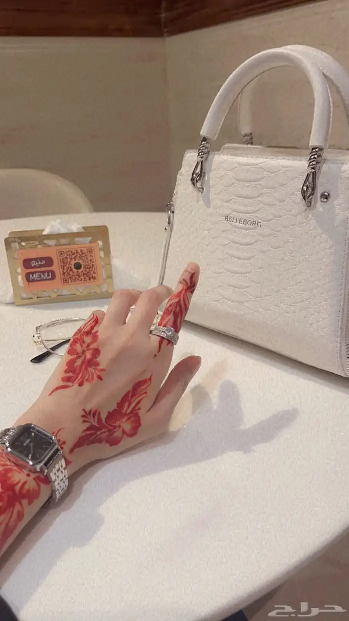 نقش حناء احمر ودوج  ينبع 3