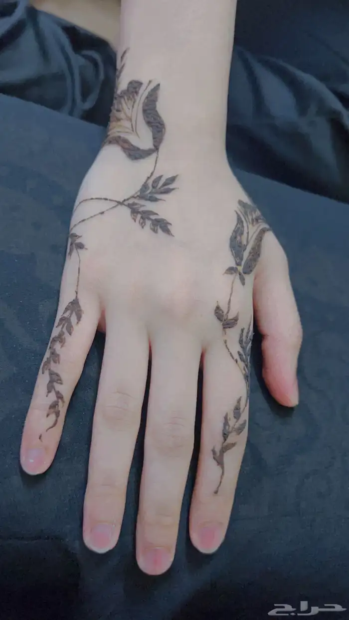 نقش حناء احمر ودوج  ينبع 0