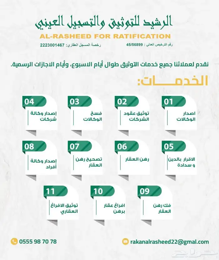 موثق معتمد وزارة العدل- السجل العقاري 0