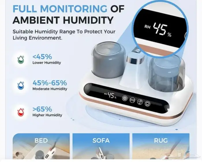 مكنسة لاسلكية 5 في 1 - مزودة بتقنية UV-C 4