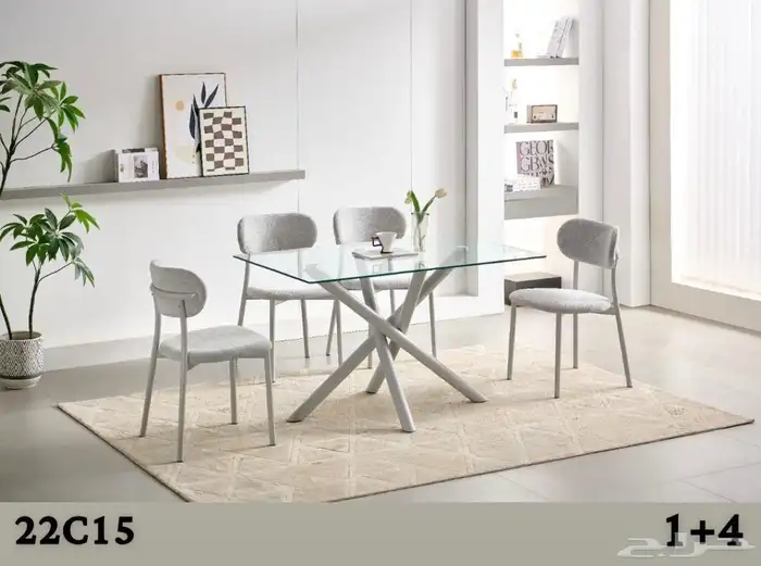طاولات طعام زجاج 14