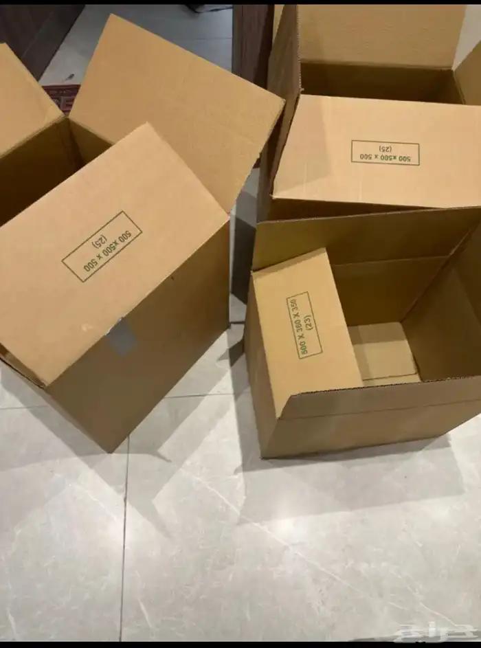خمسه كراتين نظيفه للبيع استخدام مره وحده وقويه وتتحمل 0