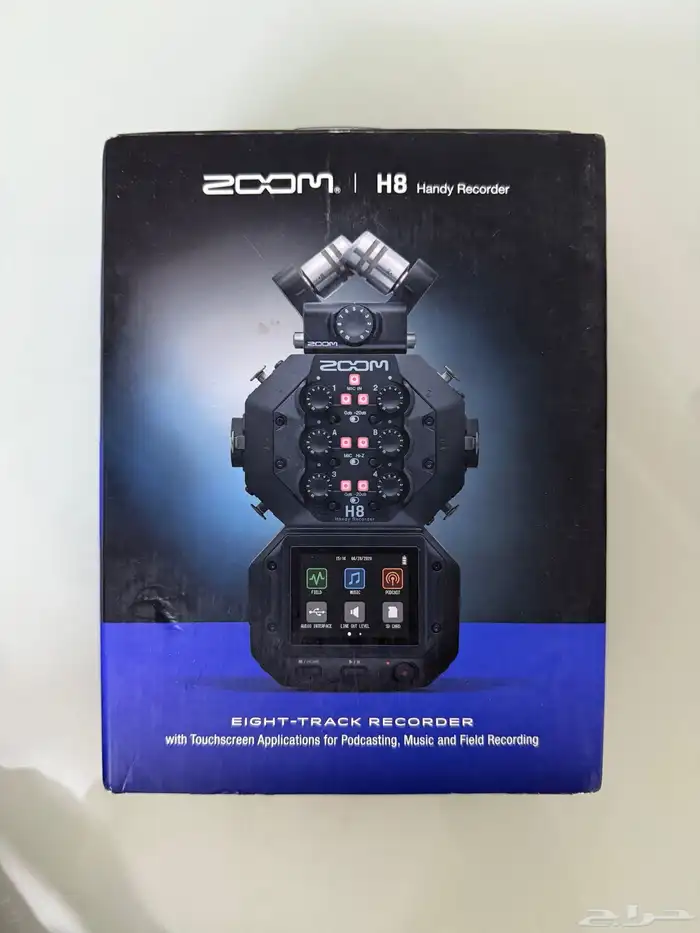 عدة صوت ميكسر zoom H8 وميكروفون سينهايزر 2