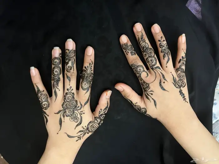 نقش حناء احمر ودوج  ينبع 4