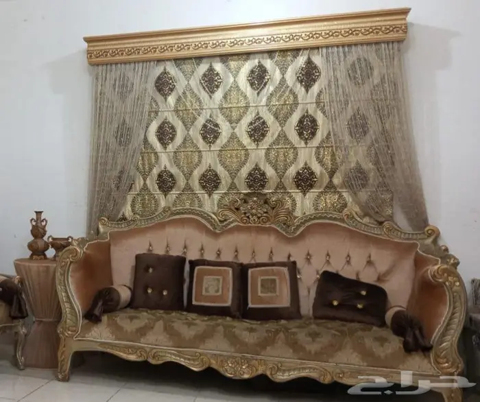 كنب مجلس كامل مع ستاره   طاولات خدمه 3
