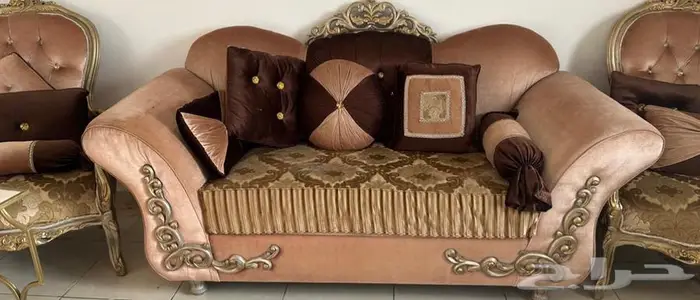 كنب مجلس كامل مع ستاره   طاولات خدمه 4