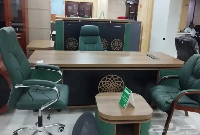 مكتب طقم كامل 220 و 240سم و متوفر توصيل و تركيب خدمة 12