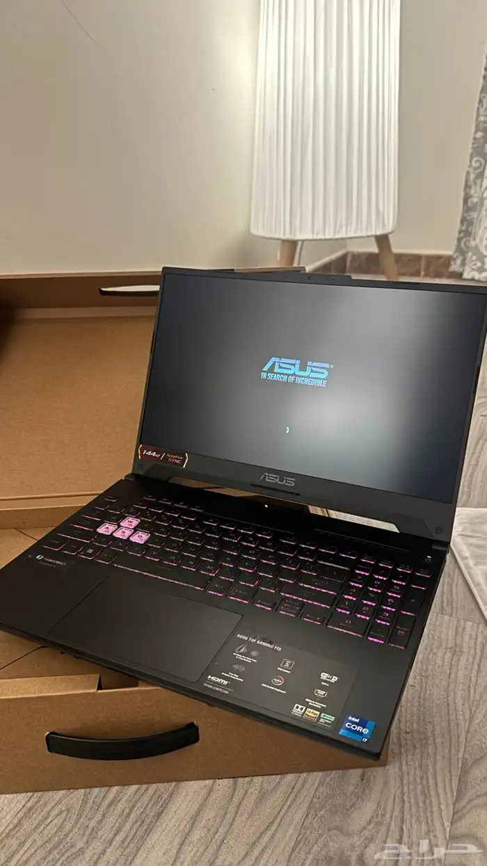 لابتوب العام قيمنق جديد ASUS F-15 i7 12th 13
