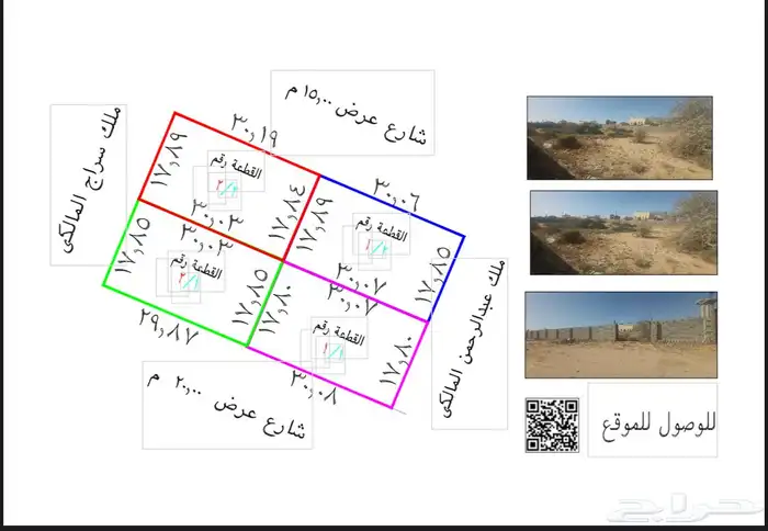 للبيع   4 قطع أراض  سكنية مميزة في الرميدة 3
