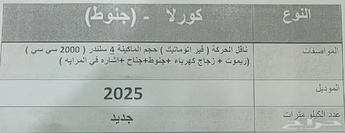 تويوتا كورولا مطور جنوط 2025 جديده 4