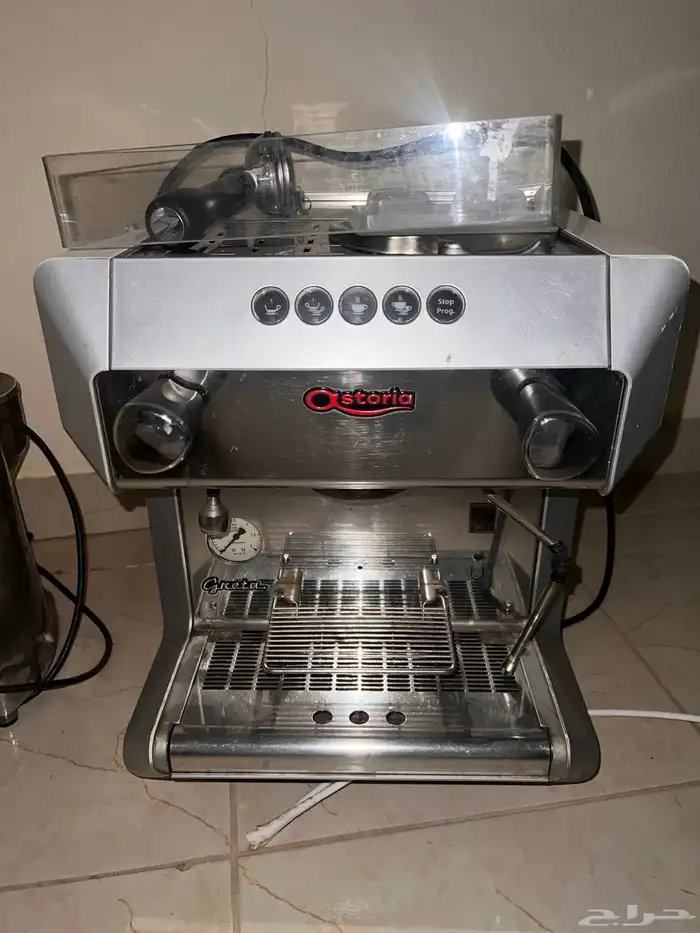 ماكينة قهوه ايطاليه وطاحونه للبيع 0