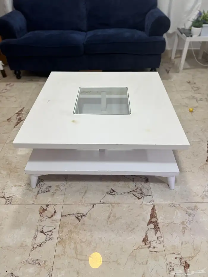 طاولة انتريه ايكيا متر في متر بيضاء 0