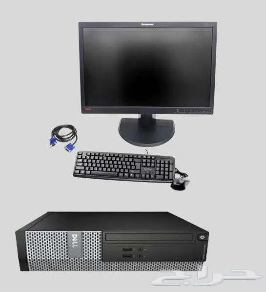 كمبيوتر DELL مع شاشة لينوفو (مستعمل) 0